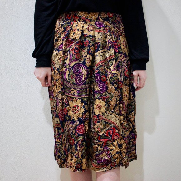 Vintage retro floral skirt - Picture 2 of 10